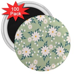 Flowers-108 3  Magnets (100 Pack) by nateshop