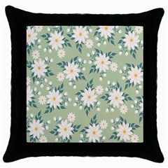 Flowers-108 Throw Pillow Case (black) by nateshop