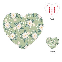 Flowers-108 Playing Cards Single Design (heart) by nateshop