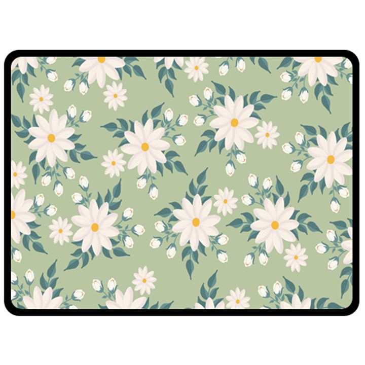 Flowers-108 Fleece Blanket (Large)