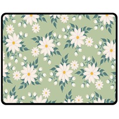 Flowers-108 Fleece Blanket (medium) by nateshop