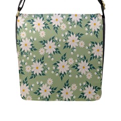 Flowers-108 Flap Closure Messenger Bag (l) by nateshop