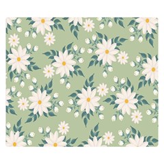 Flowers-108 Two Sides Premium Plush Fleece Blanket (small) by nateshop