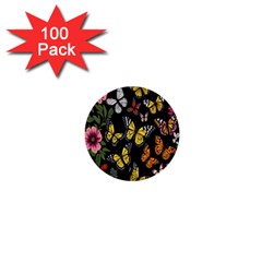 Flowers-109 1  Mini Buttons (100 pack) 