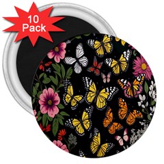 Flowers-109 3  Magnets (10 pack) 