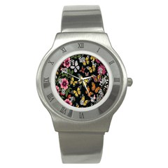 Flowers-109 Stainless Steel Watch by nateshop