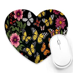 Flowers-109 Heart Mousepad