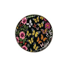 Flowers-109 Hat Clip Ball Marker (4 Pack) by nateshop