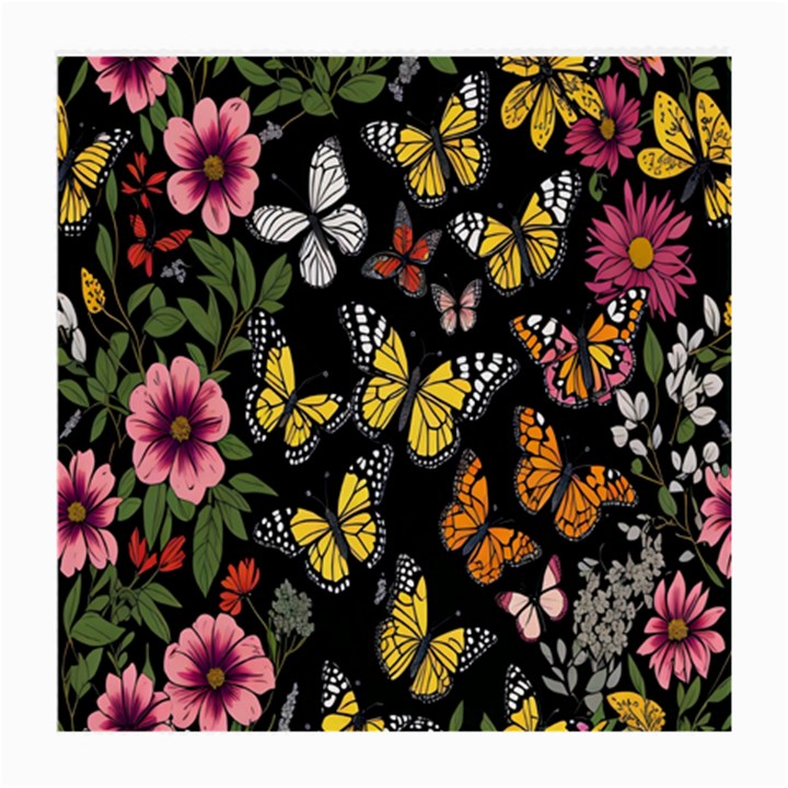 Flowers-109 Medium Glasses Cloth (2 Sides)