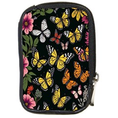 Flowers-109 Compact Camera Leather Case