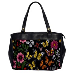 Flowers-109 Oversize Office Handbag