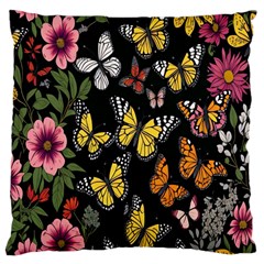 Flowers-109 Large Cushion Case (Two Sides)