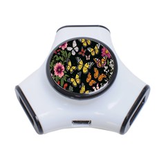 Flowers-109 3-port Usb Hub