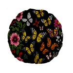 Flowers-109 Standard 15  Premium Round Cushions Front