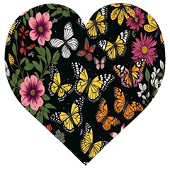 Flowers-109 Wooden Puzzle Heart by nateshop