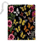 Flowers-109 Drawstring Pouch (5XL) Back