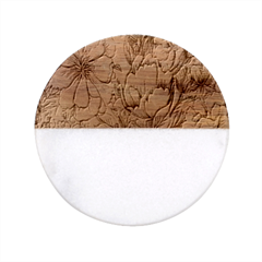 Generated Classic Marble Wood Coaster (round) 