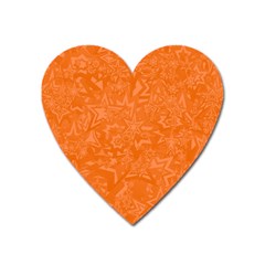 Orange-chaotic Heart Magnet by nateshop