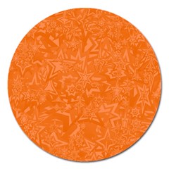 Orange-chaotic Magnet 5  (round) by nateshop