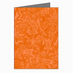 Orange-chaotic Greeting Cards (pkg Of 8) by nateshop