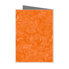 Orange-chaotic Mini Greeting Cards (pkg Of 8) by nateshop