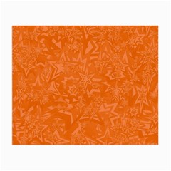 Orange-chaotic Small Glasses Cloth by nateshop