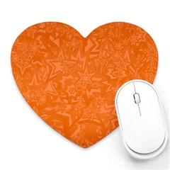 Orange-chaotic Heart Mousepad by nateshop