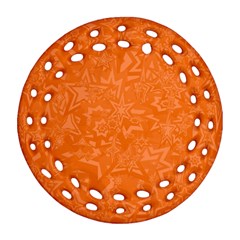 Orange-chaotic Ornament (round Filigree)