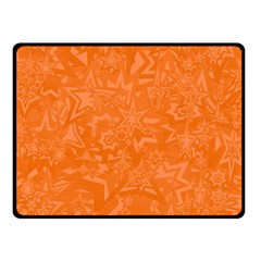 Orange-chaotic Fleece Blanket (small) by nateshop