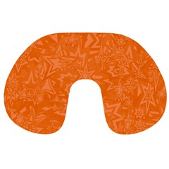 Orange-chaotic Travel Neck Pillow by nateshop