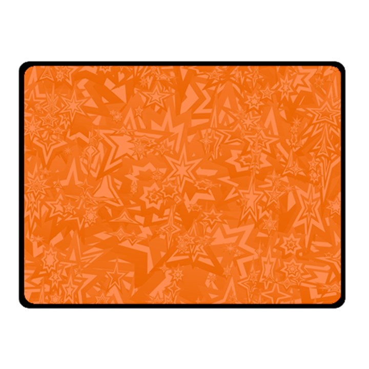 Orange-chaotic Two Sides Fleece Blanket (Small)