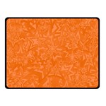 Orange-chaotic Two Sides Fleece Blanket (Small) 45 x34  Blanket Back