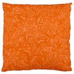 Orange-chaotic Large Premium Plush Fleece Cushion Case (One Side) Front