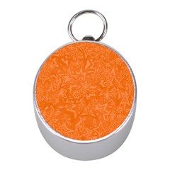 Orange-chaotic Mini Silver Compasses by nateshop