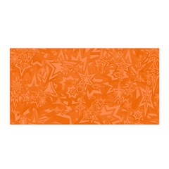 Orange-chaotic Satin Wrap 35  X 70 