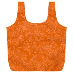 Orange-chaotic Full Print Recycle Bag (xxxl) by nateshop