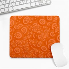 Orange-ellipse Large Mousepad by nateshop