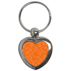 Orange-ellipse Key Chain (heart) by nateshop