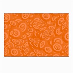 Orange-ellipse Postcard 4 x 6  (pkg Of 10) by nateshop