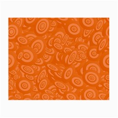 Orange-ellipse Small Glasses Cloth (2 Sides) by nateshop