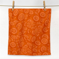 Orange-ellipse Face Towel by nateshop