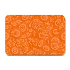 Orange-ellipse Small Doormat by nateshop