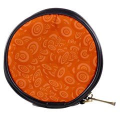 Orange-ellipse Mini Makeup Bag by nateshop