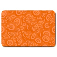 Orange-ellipse Large Doormat by nateshop