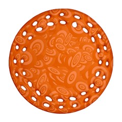 Orange-ellipse Ornament (round Filigree)