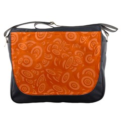 Orange-ellipse Messenger Bag by nateshop