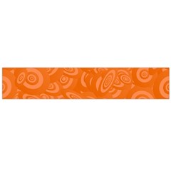 Orange-ellipse Large Premium Plush Fleece Scarf  by nateshop