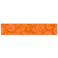 Orange-ellipse Small Premium Plush Fleece Scarf by nateshop