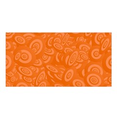 Orange-ellipse Satin Shawl 45  X 80  by nateshop