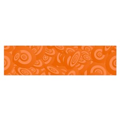 Orange-ellipse Oblong Satin Scarf (16  X 60 ) by nateshop